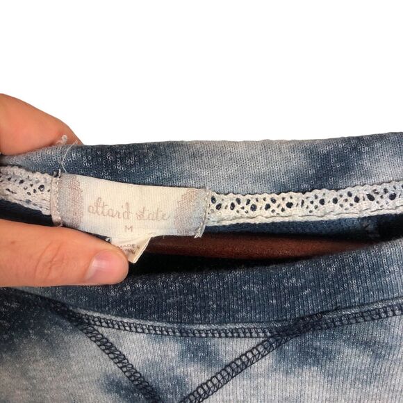 Altar'd State Blue Tie Dye Sweatshirt Women's Medium - Picture 5 of 6